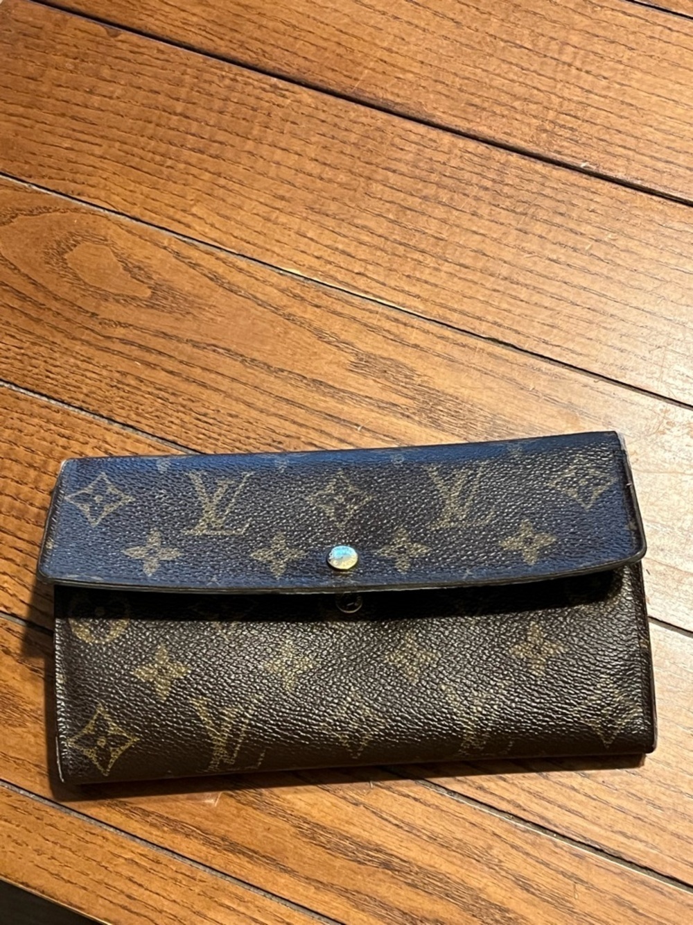Louis Vuitton Monogram Canvas Long Wallet - Dark Brown Monogram
